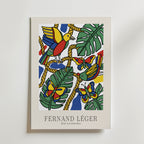 Fernand Leger Birds and Butterflies Poster – med passepartout