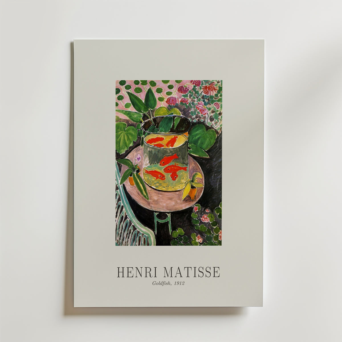 Henri Matisse Goldfish 1912 Poster – med passepartout