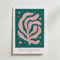 Henri Matisse Pink Algae Poster – med passepartout