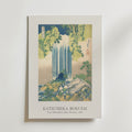 Katsushika Hokusai Yoro Waterfall in Mino Province 1832 Poster – med passepartout