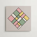 Piet Mondrian Pastel Lozenge Poster – produktbild