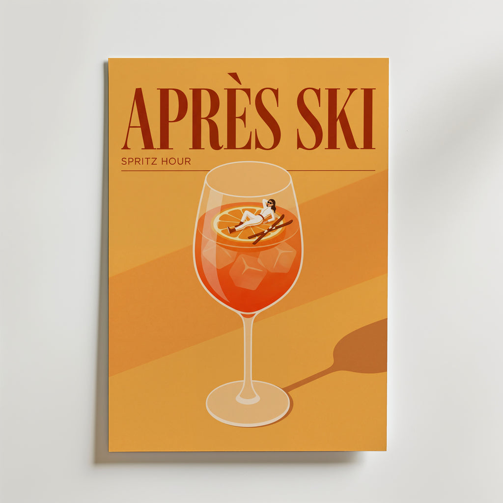 Après Ski Spritz Hour Poster – utan passepartout