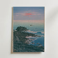 Hasui Kawase Morning at Cape Inubo 1931 Poster – utan passepartout