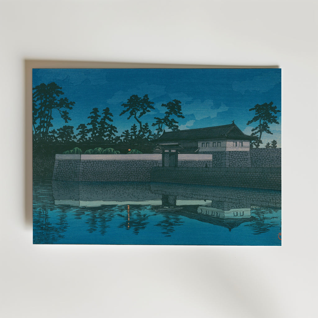 Hasui Kawase Sakurada Gate 1928 Poster – utan passepartout