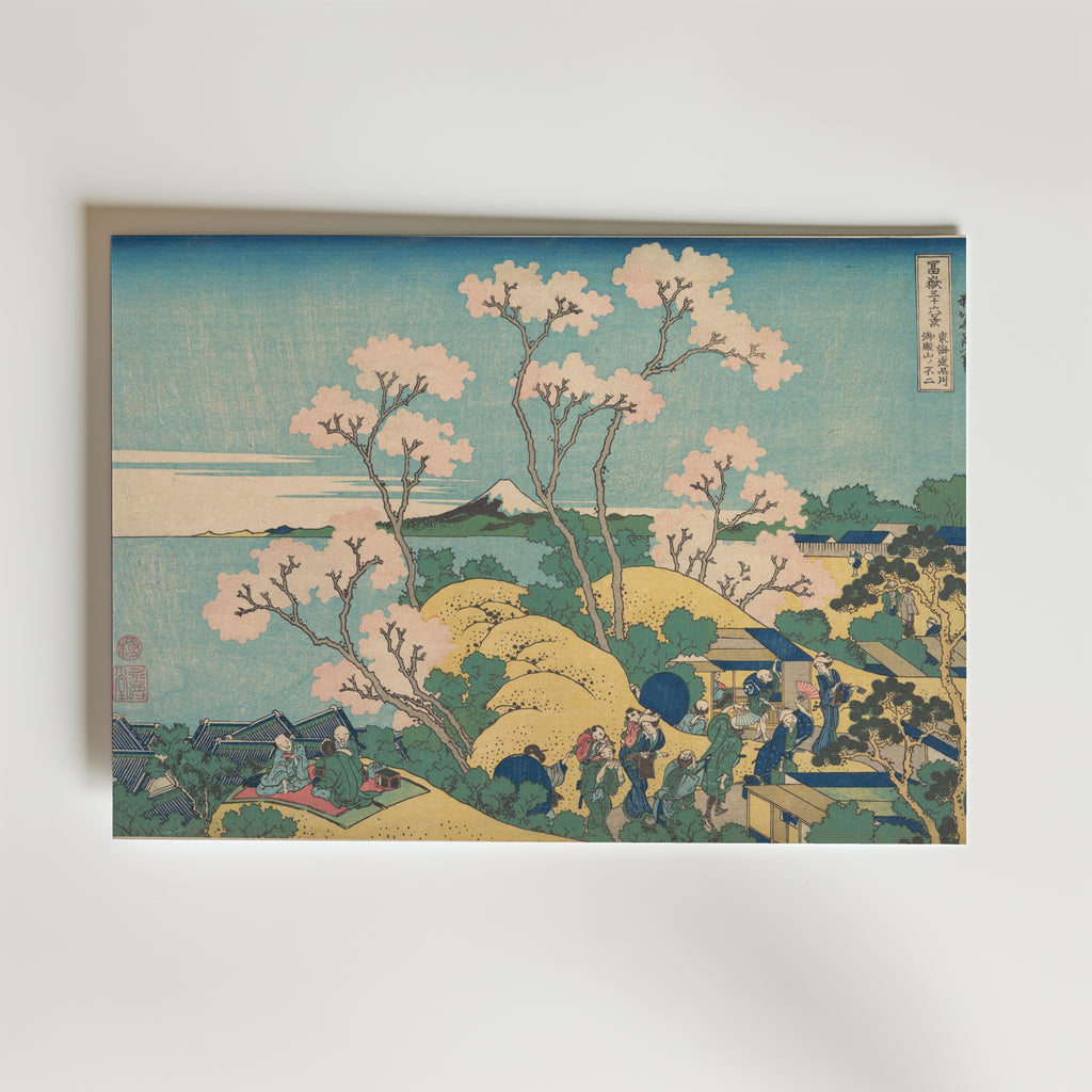 Katsushika Hokusai Fuji from Gotenyama at Shinagawa 1831 Poster – utan passepartout