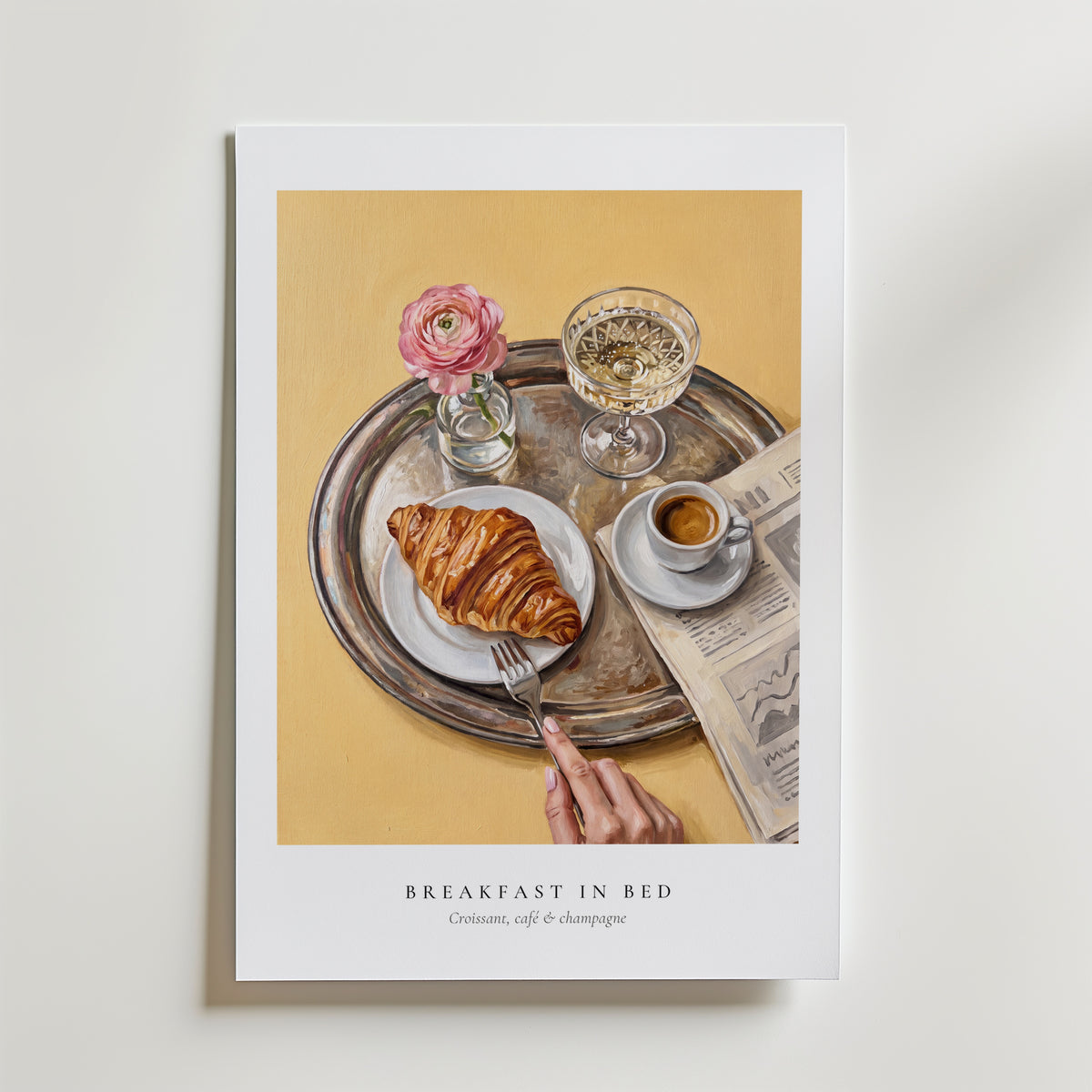 Silver Tray Morning Poster – utan passepartout