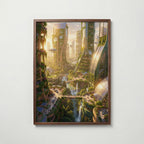 Solarpunk City Poster – valnötsram