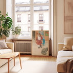 Mockup av Carl Larsson Brita i affisch på vägg – köp enkelt hos Bozetto i hög kvalitet