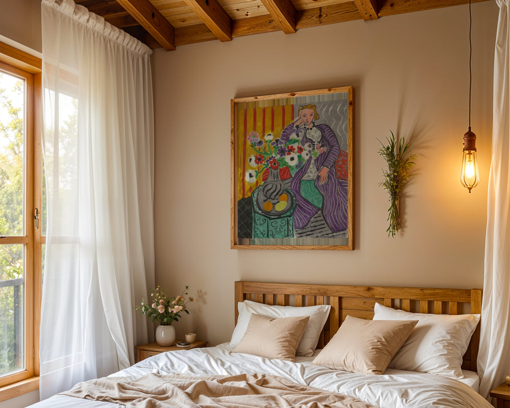 Henri Matisse Purple Robe and Anemones 1937 Poster – i rum 1