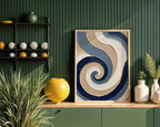 Indigo Spiral Poster – i rum 1