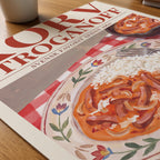 Korv Stroganoff Poster – närbild på papper