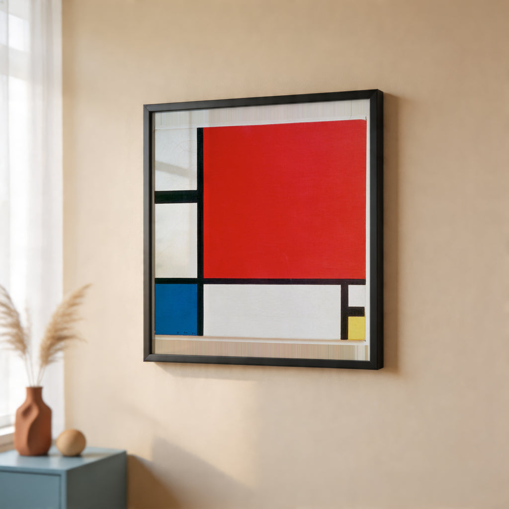 Piet Mondrian Composition II in Red Blue and Yellow 1930 Poster – inramad 2