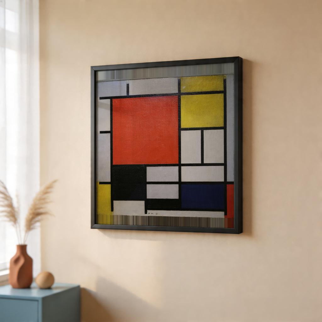 Piet Mondrian Composition with Large Red Plane 1921 Poster – inramad 2