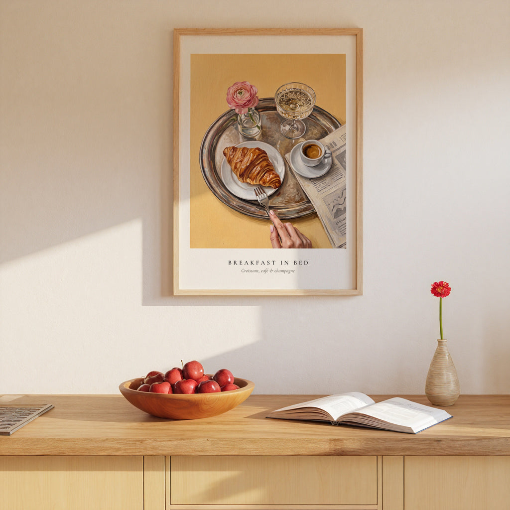 Silver Tray Morning Poster – i rum 1