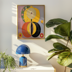 Mockup av Hilma af Klint Blossoms of affisch på vägg – köp enkelt hos Bozetto i hög kvalitet
