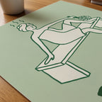 Bastu Poster – närbild på papper