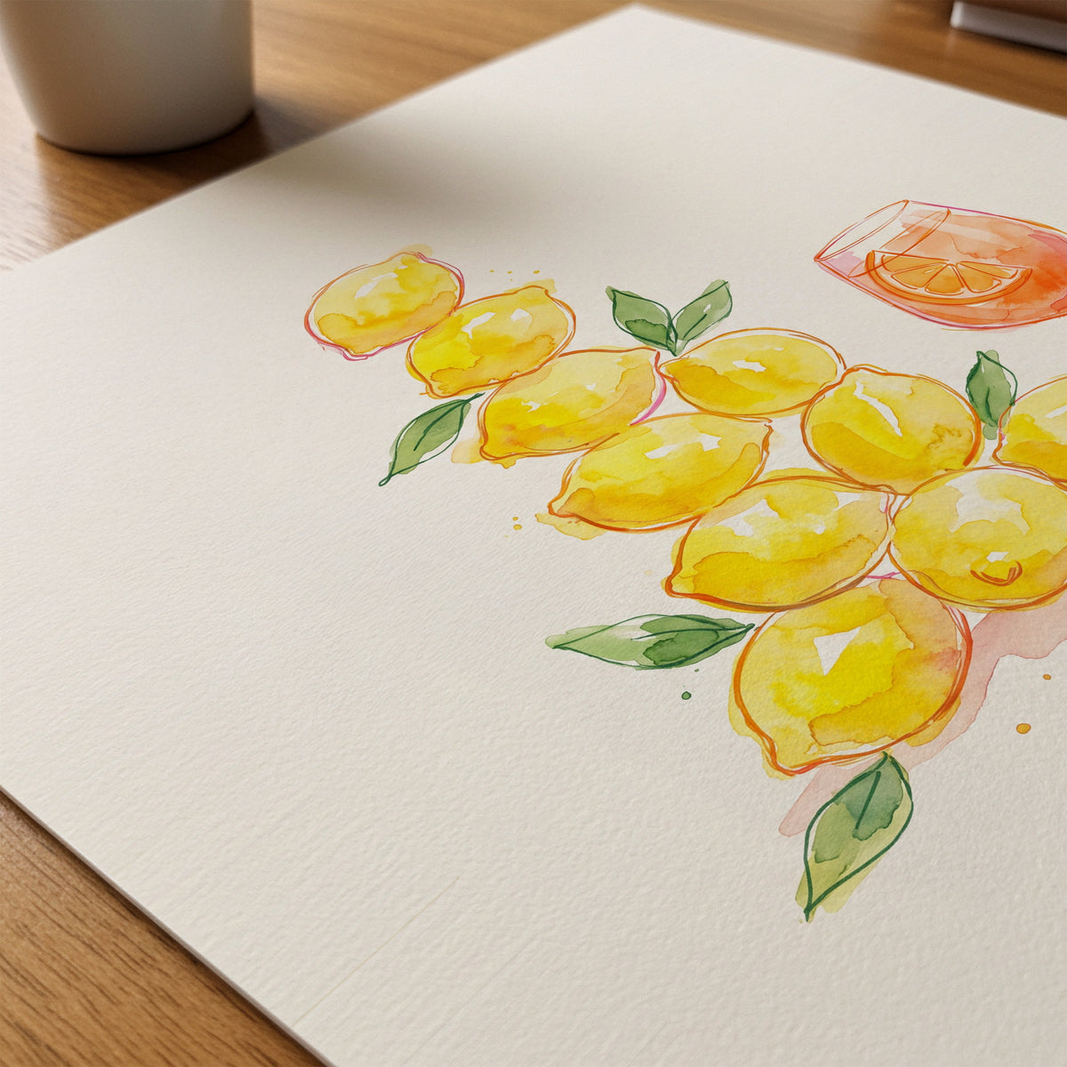 Make Spritz Poster – närbild på papper