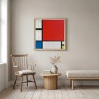 Piet Mondrian Composition II in Red Blue and Yellow 1930 Poster – inramad 3