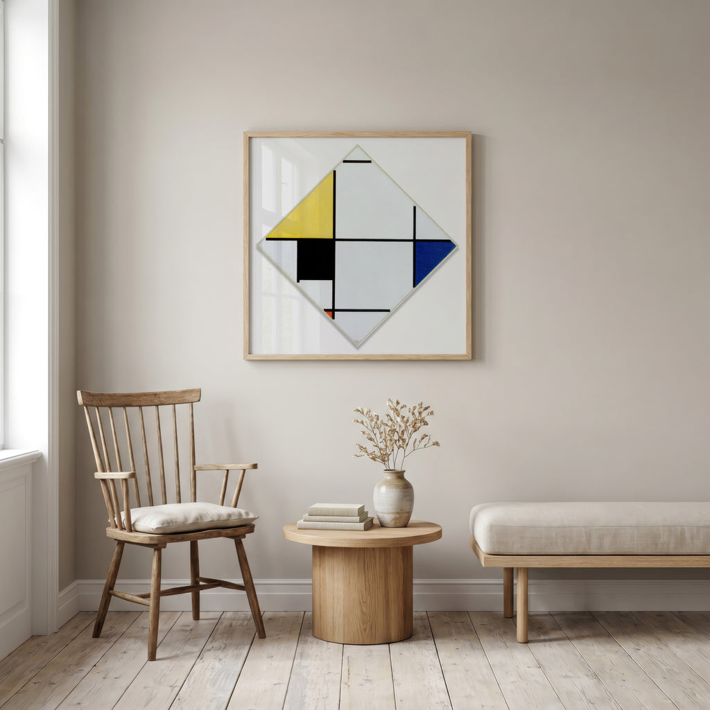 Piet Mondrian Lozenge Composition 1921 Poster – inramad 3