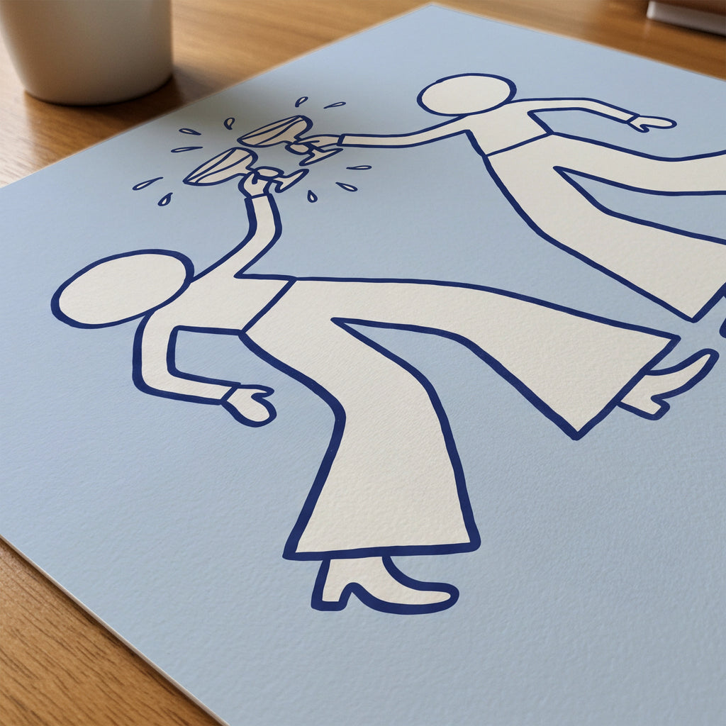 Skål Poster – närbild på papper