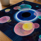 Wassily Kandinsky Night Circles Poster – närbild på papper