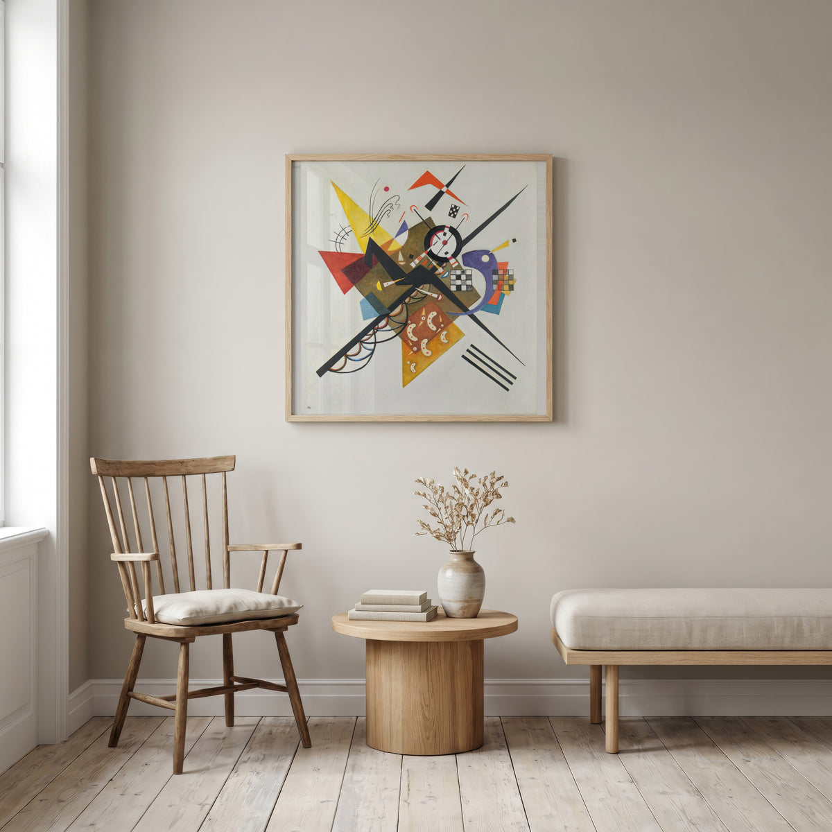 Wassily Kandinsky On White II 1923 Poster – inramad 3