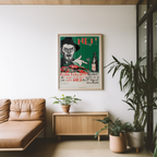 Albert Engström Kräftor poster visualiserad på vägg – från Bozetto i hög kvalitet