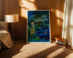 Sonia Tondkar Djupblå Speglingar Poster – i rum 3
