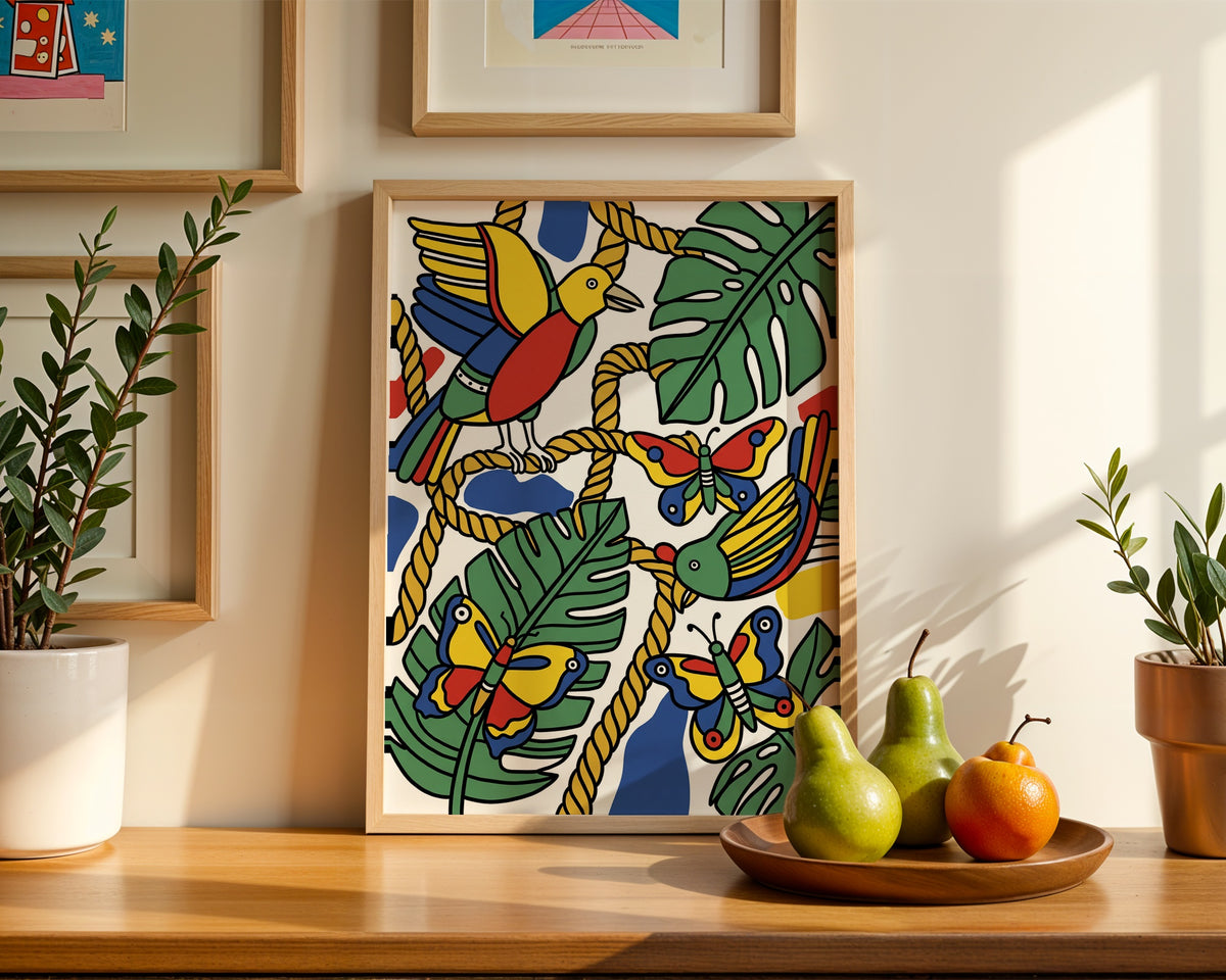 Fernand Leger Birds and Butterflies Poster – i rum 2