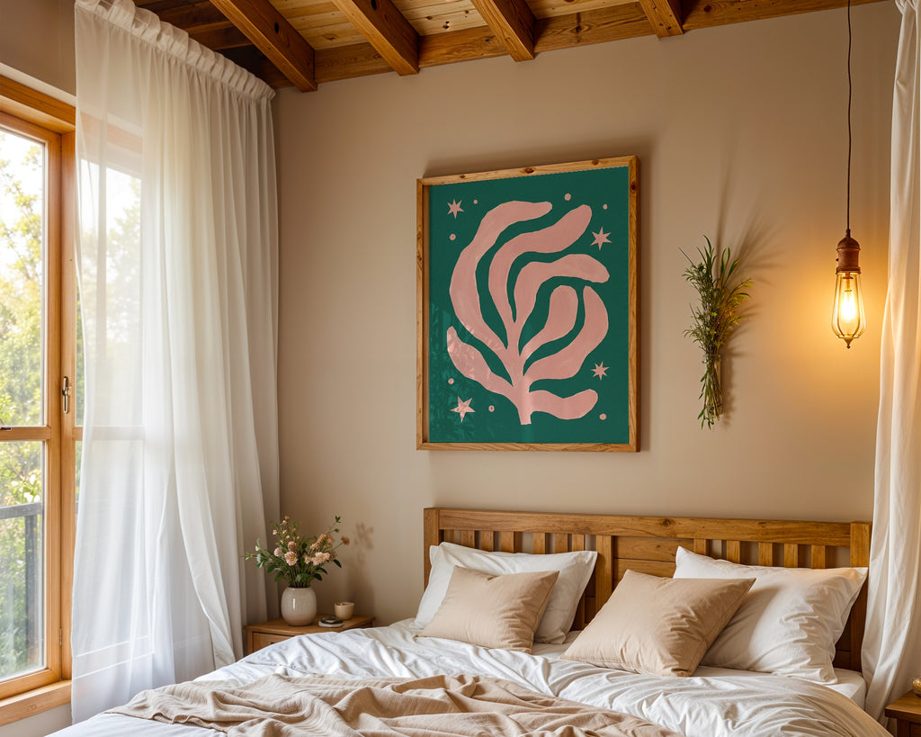 Henri Matisse Pink Algae Poster – i rum 2