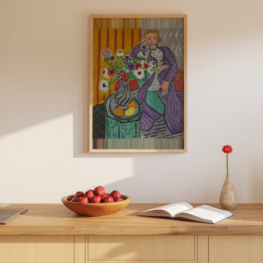 Henri Matisse Purple Robe and Anemones 1937 Poster – i rum 2