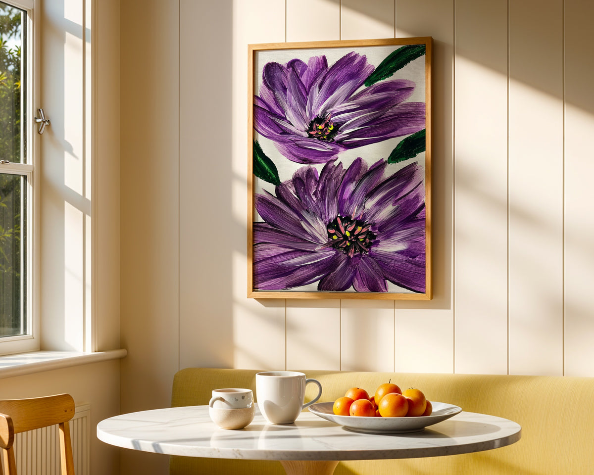 Sonia Tondkar Lila Blomster Poster – i rum 3