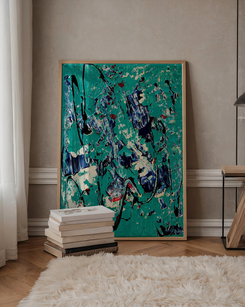 Sonia Tondkar Turkos Rytm Poster – i rum 3