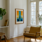 Mockup av Skybreak Mark Rothko affisch på vägg – köp enkelt hos Bozetto i hög kvalitet