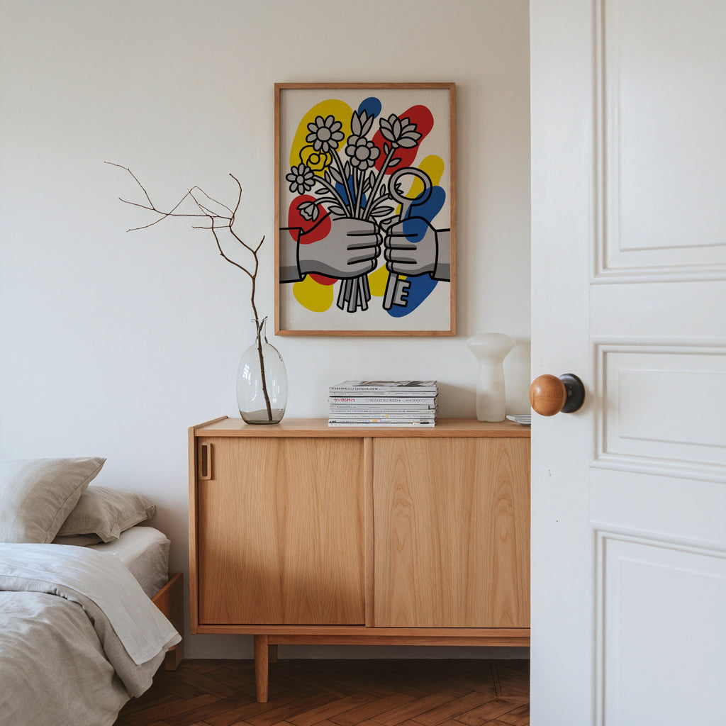 Fernand Leger Hands and Flowers Poster – i rum 3