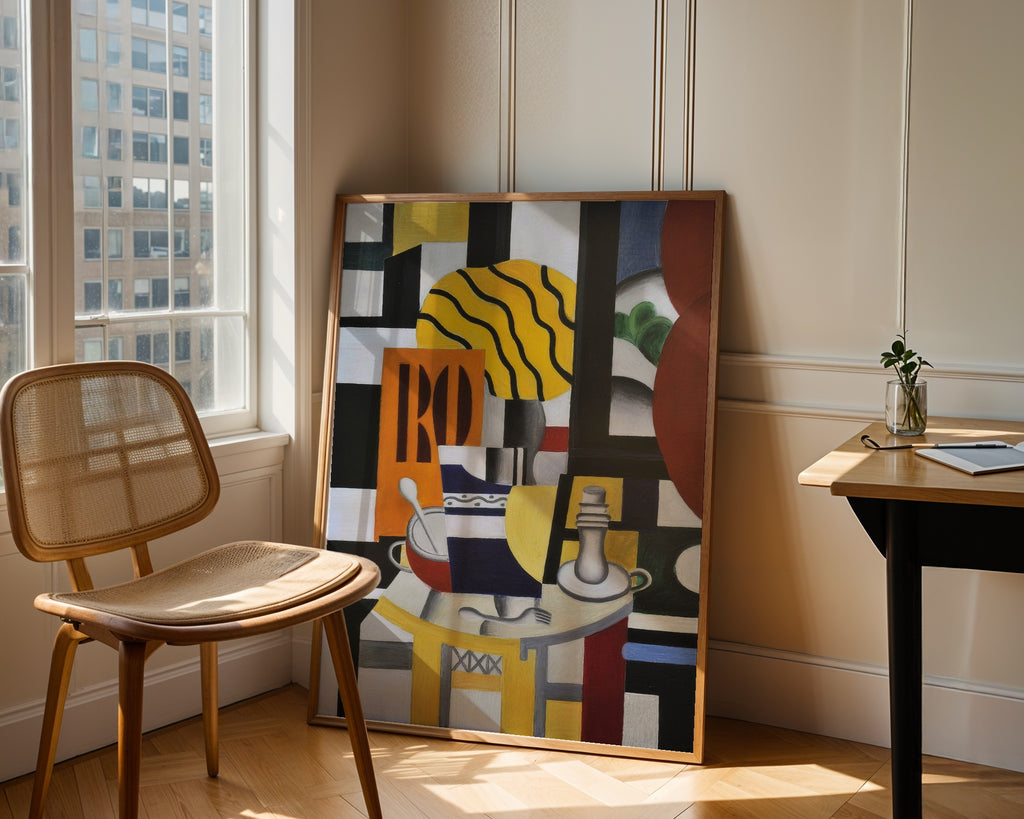 Fernand Leger Still Life with Candlestick 1922 Poster – i rum 3
