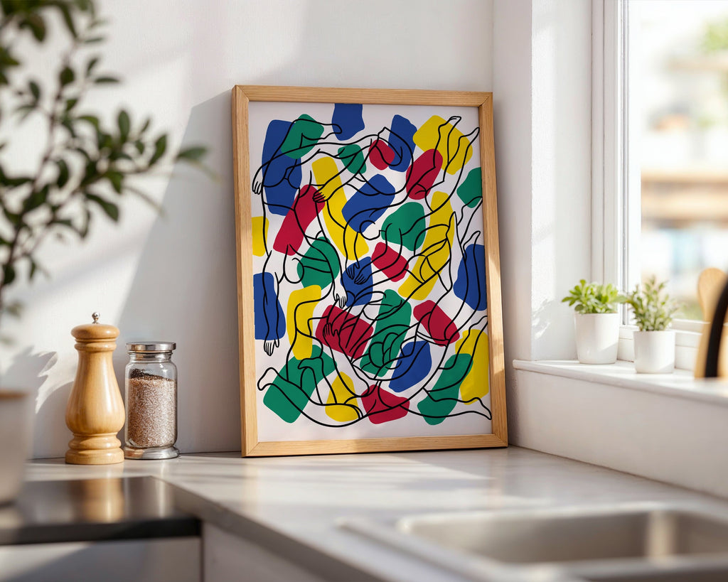 Fernand Leger The Swimmers Poster – i rum 3