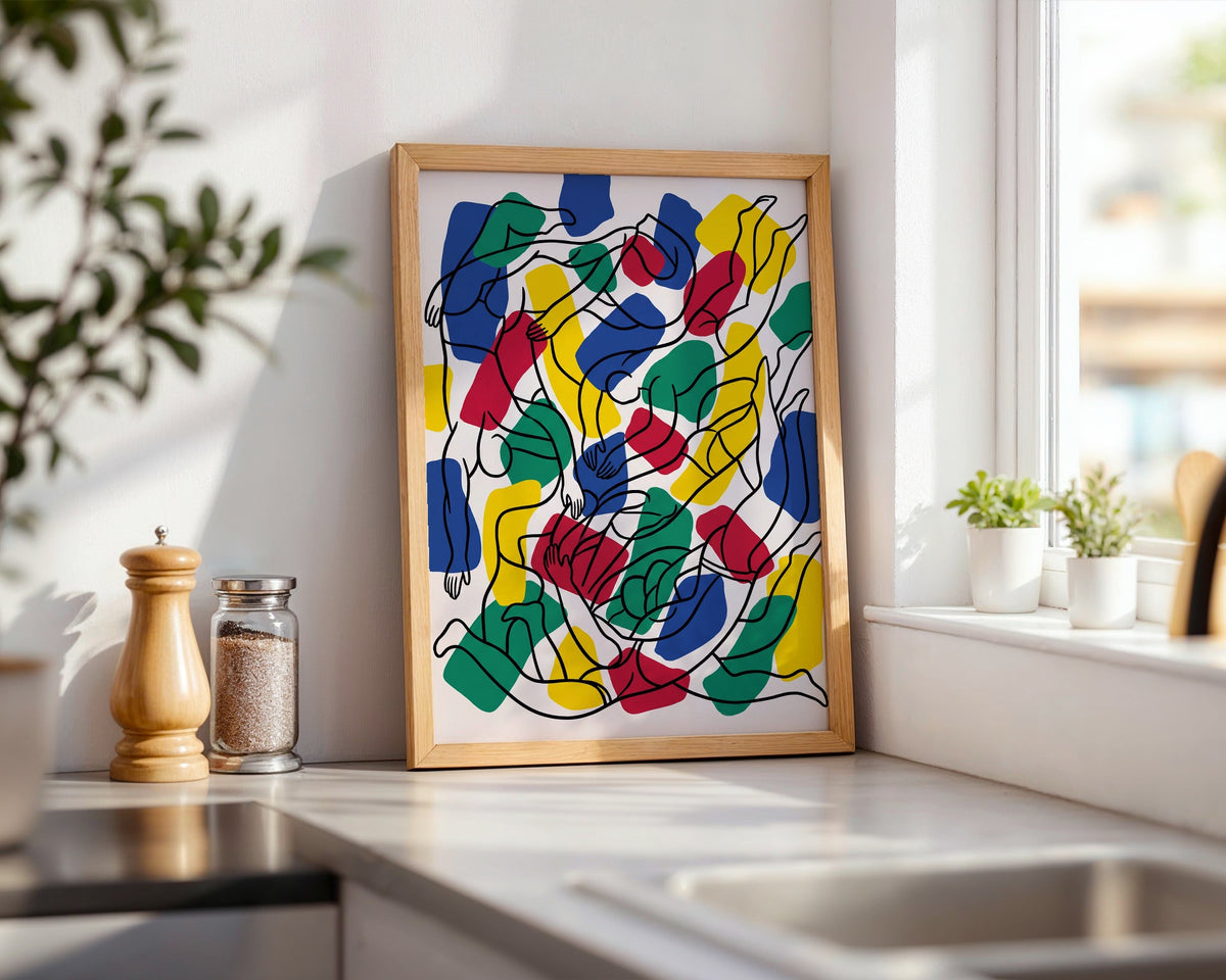 Fernand Leger The Swimmers Poster – i rum 3
