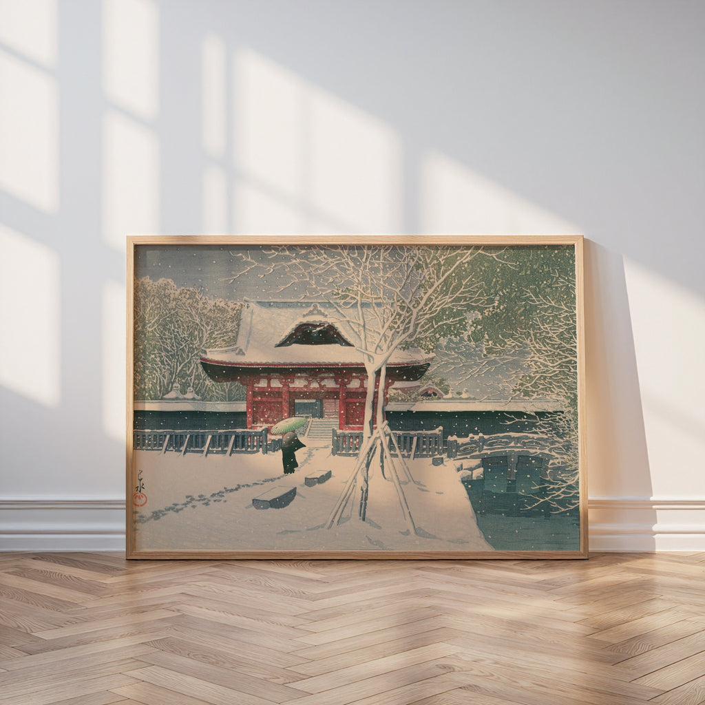 Hasui Kawase Shiba Park in Snow 1931 Poster – i rum 4