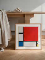 Piet Mondrian Composition II in Red Blue and Yellow 1930 Poster – i rum 1