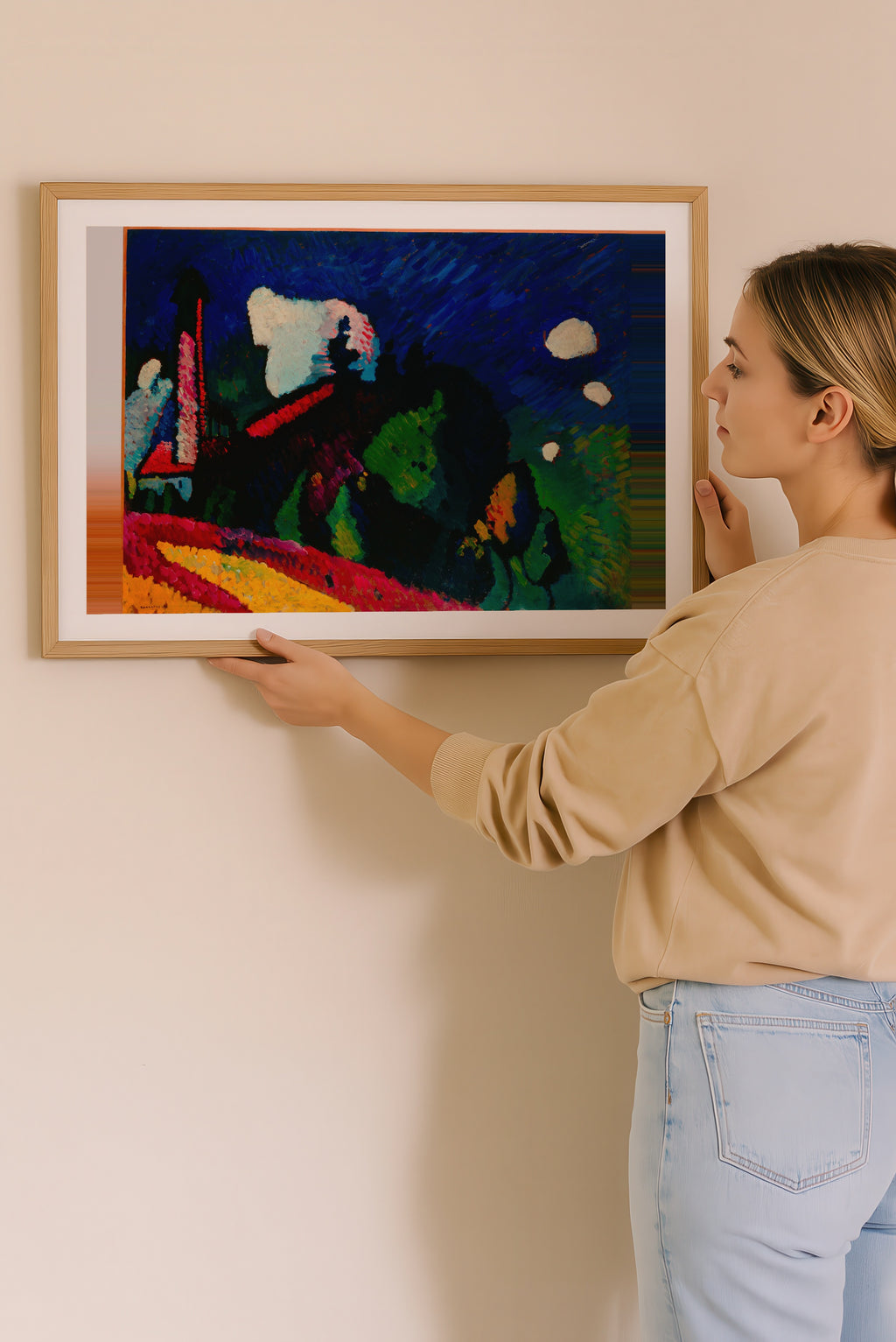 Wassily Kandinsky Murnau Landscape with Tower 1908 Poster – i rum 5