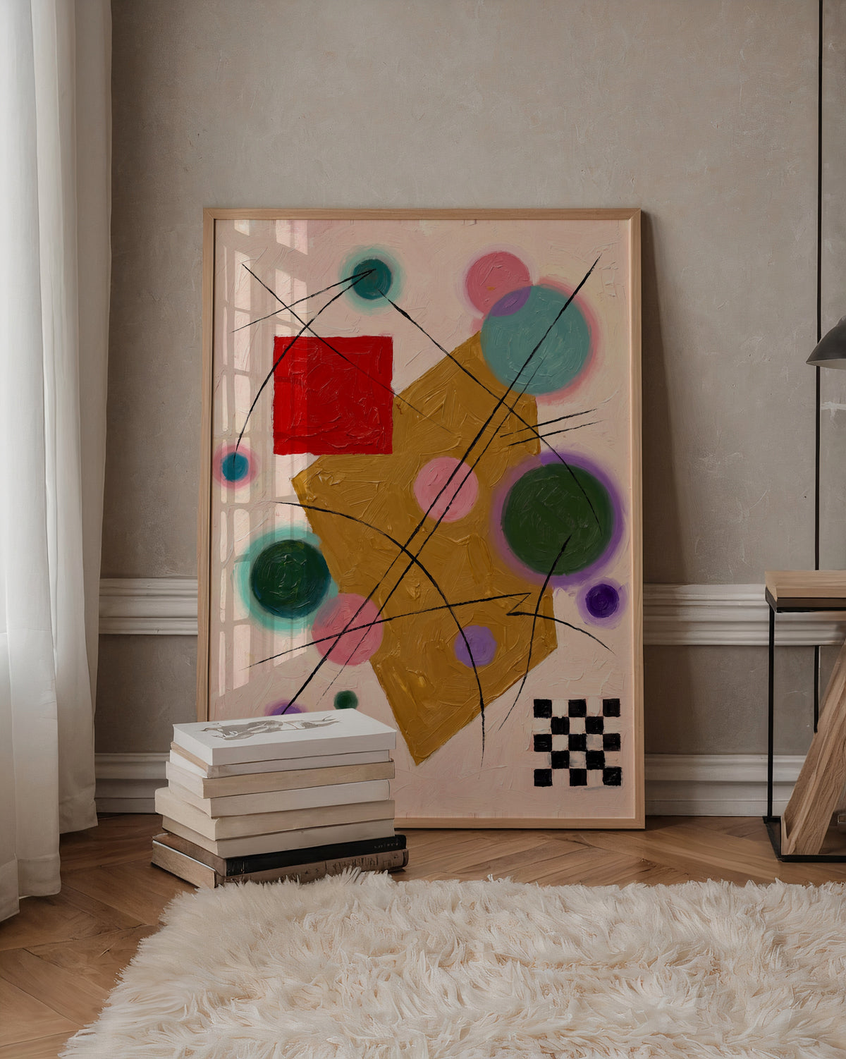 Wassily Kandinsky Red Accent Poster – i rum 3