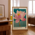 Mockup av Bloom of Resilience affisch på vägg – köp enkelt hos Bozetto i hög kvalitet