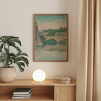 Hasui Kawase Morning at Nijubashi Bridge 1930 Poster – i rum 4