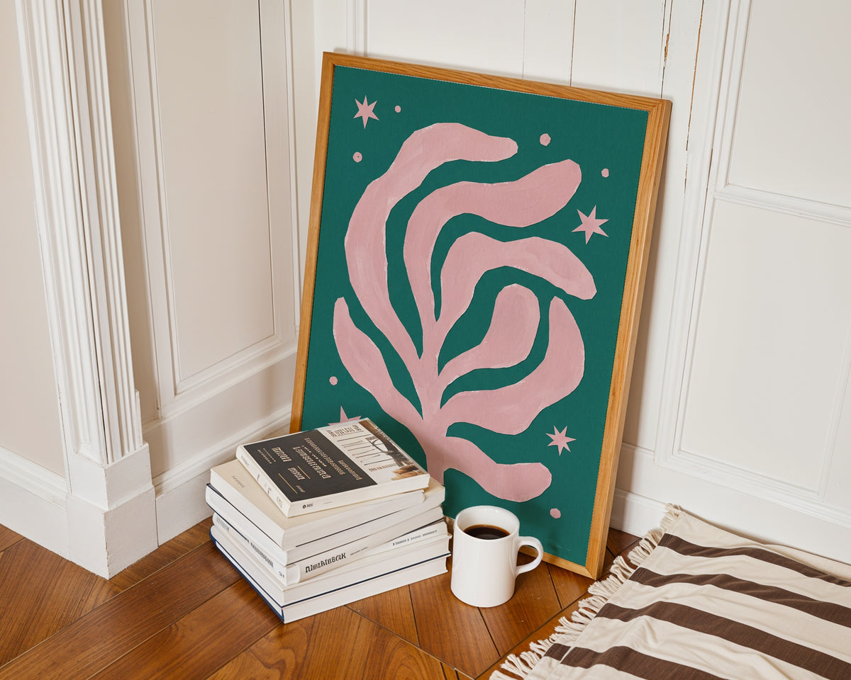 Henri Matisse Pink Algae Poster – i rum 4
