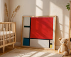 Piet Mondrian Composition II in Red Blue and Yellow 1930 Poster – i rum 2