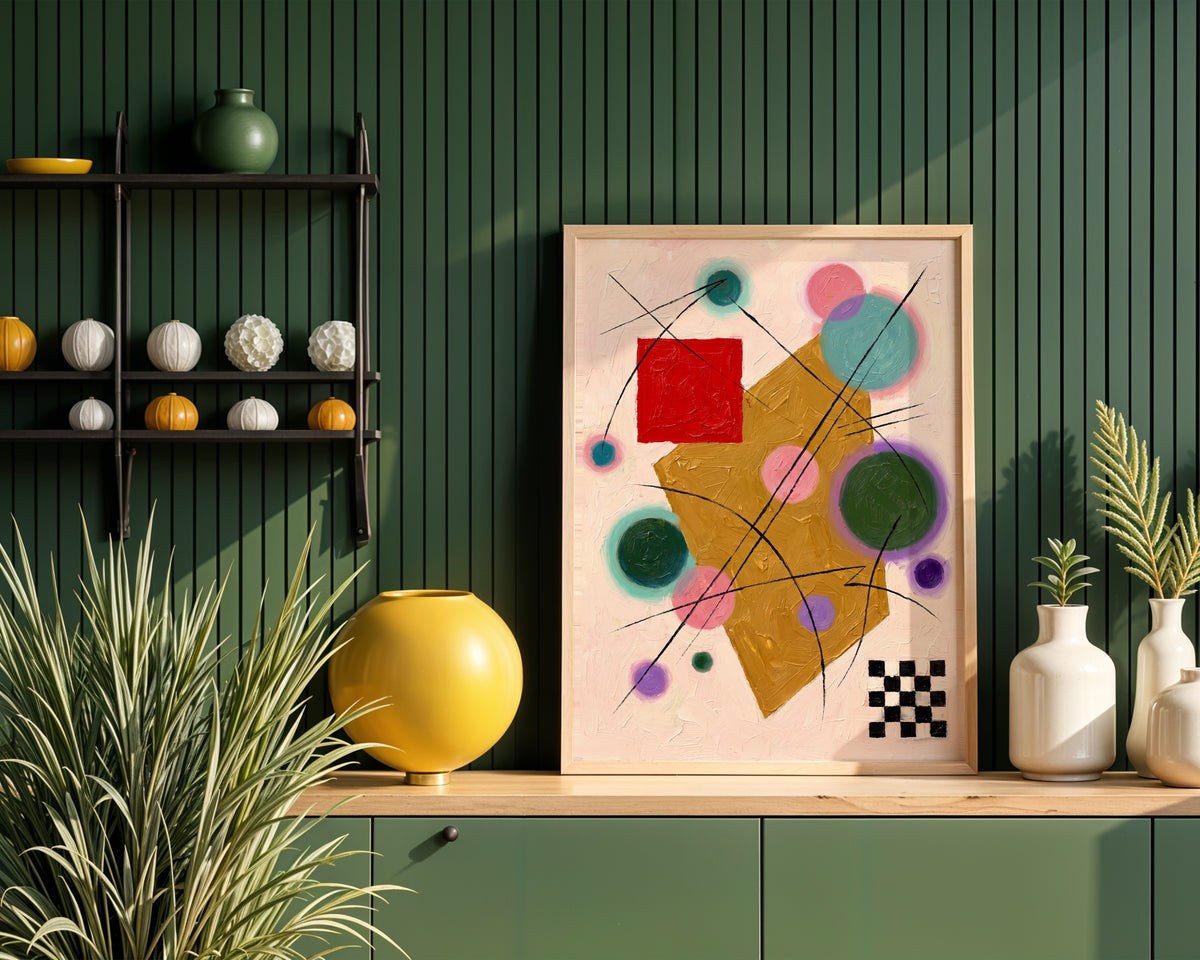 Wassily Kandinsky Red Accent Poster – i rum 4