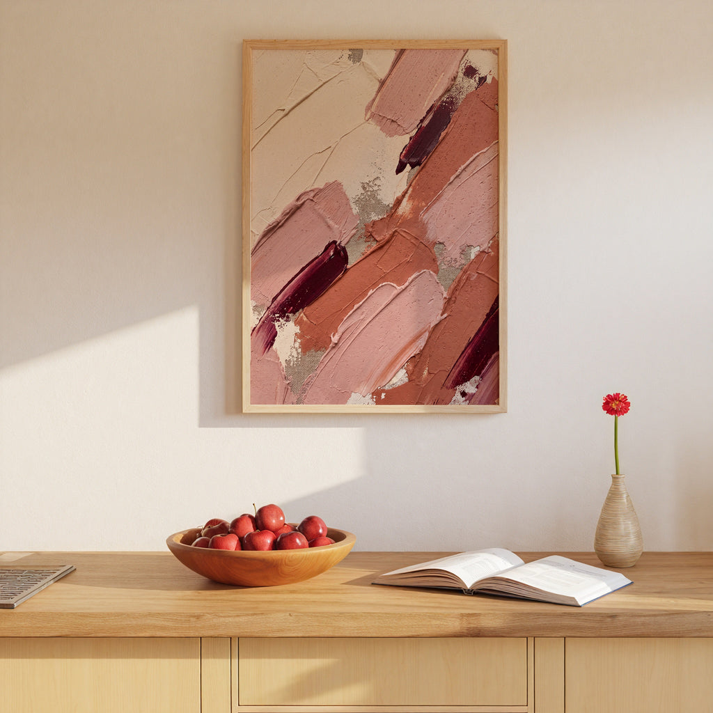Blush Strokes Poster – i rum 5