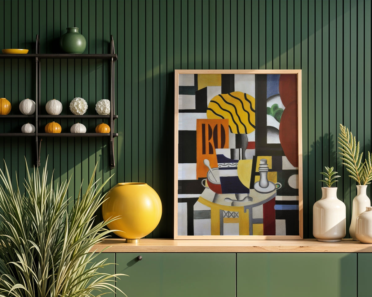 Fernand Leger Still Life with Candlestick 1922 Poster – i rum 5