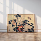 Katsushika Hokusai Peonies and Butterfly 1833 Poster – i rum 6